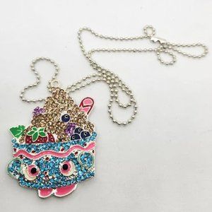 New Shopkins rhinestone Yo Chi necklace